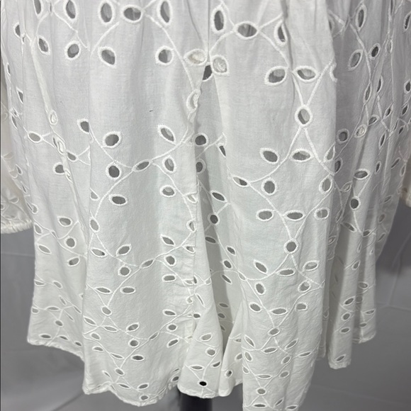 Gianni Bini Katrina White Eyelet Dress Size M - Picture 4 of 13
